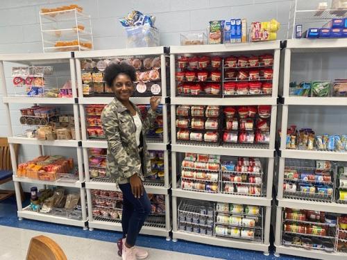 Madison Ellison in the Food Pantry.jpg