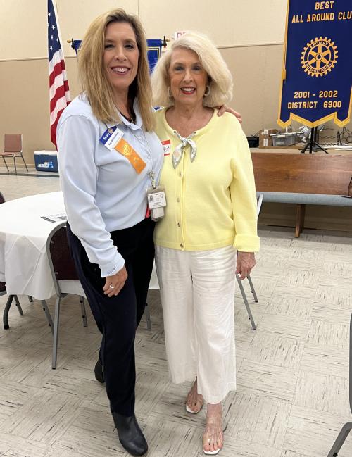Peggy Stough attends the rotary Club Bring a Friend Day.jpeg